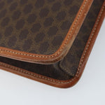 Celine Vintage Macadam Circle Logo Shoulder Bag Canvas and Leather - image 12