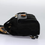 Gucci Vintage Bamboo Backpack Suede and Leather - image 3