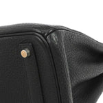 Hermes HAC Birkin Bag Black Fjord with Palladium Hardware 32 - image 7