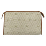 Christian Dior Vintage Honeycomb Zip Pouch Canvas and Leather - image 2