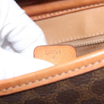 Celine Vintage Macadam Shoulder Bag Canvas and Leather - image 7