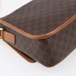 Celine Vintage Macadam Circle Logo Shoulder Bag Canvas and Leather - image 9