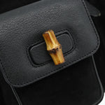 Gucci Vintage Bamboo Backpack Suede Medium - image 15