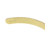Chanel Logo Bangle with Chain Attached CC Ring Metal with Crystal - image 5