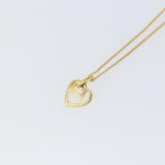 Christian Dior CD Heart Necklace Metal - image 3