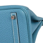 Hermes Touch Birkin Bag Blue Togo with Blue Matte Alligator and Gold Hardware 30 - image 9