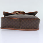 Celine Vintage Macadam Circle Logo Shoulder Bag Canvas and Leather - image 14