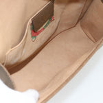 Gucci Vintage Web Flap Clutch GG Canvas - image 5