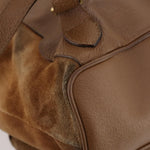 Gucci Vintage Bamboo Backpack Suede and Leather - image 11