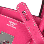 Hermes Birkin Handbag Pink Epsom with Palladium Hardware 35 - image 5