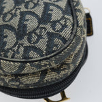 Christian Dior Vintage Saddle Coin Purse Diorissimo Canvas - image 10