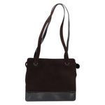 Chanel Vintage Logo Tote Suede Medium - image 2