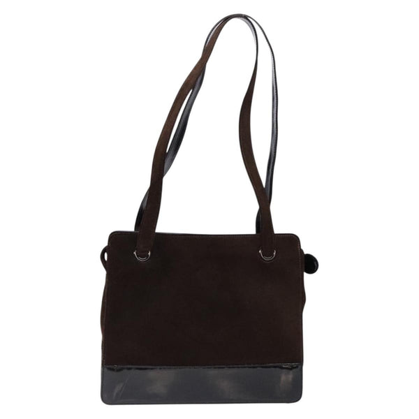 Chanel Vintage Logo Tote Suede Medium