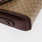 Celine Vintage Macadam Shoulder Bag Canvas and Leather - image 7
