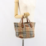 Burberry Vintage Tote Vintage Check Coated Canvas Small - image 13