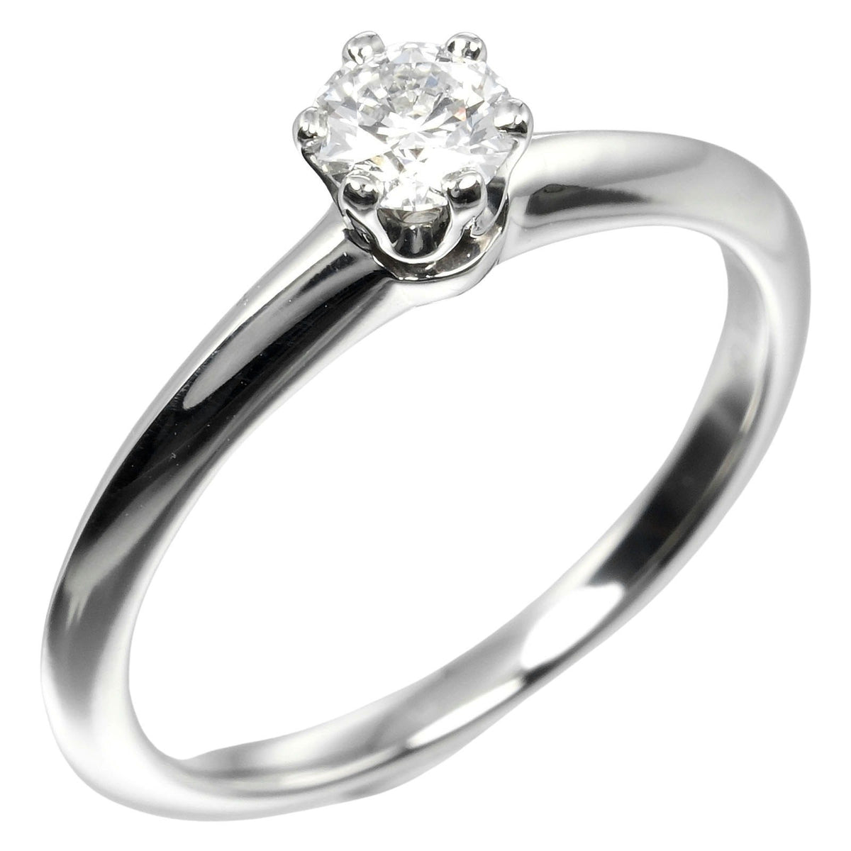 Tiffany & Co. Tiffany Setting Solitaire Ring Platinum with RBC Diamond - image 1