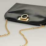Salvatore Ferragamo Vintage Gancini Chain Shoulder Bag Patent Leather - image 17
