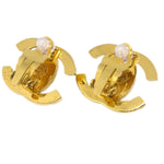 Chanel CC Turnlock Clip-On Earrings Metal - image 3
