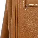Hermes Kelly Handbag Brown Togo with Palladium Hardware 32 - image 16