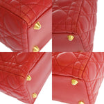 Christian Dior Vintage Lady Dior Bag Cannage Quilt Lambskin Medium - image 9
