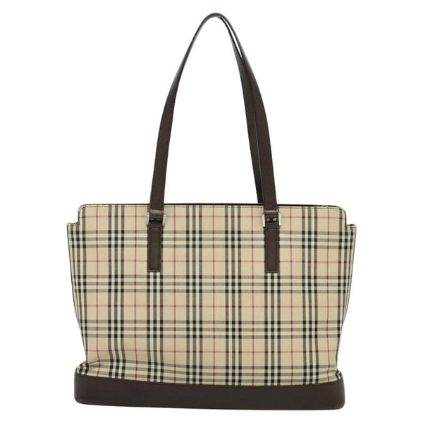 Burberry Nova Check Tote Canvas and Leather