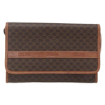 Celine Vintage Macadam Shoulder Bag Canvas and Leather - image 1