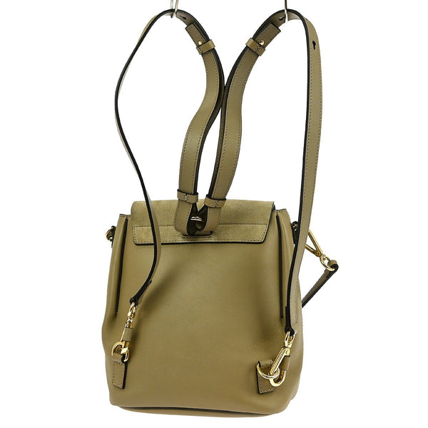 Chloe Faye Backpack Leather and Suede Mini