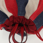 Gucci Logo Drawstring Backpack Striped Canvas Large - image 15