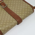 Celine Vintage Macadam Shoulder Bag Canvas and Leather - image 16
