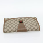 Gucci Vintage Web Flap Clutch GG Canvas - image 13