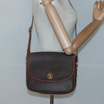 Celine Vintage Macadam Shoulder Bag Canvas and Leather - image 13