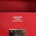 Hermes Birkin Handbag Red Epsom with Palladium Hardware 30 - image 6