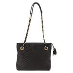 Bally Vintage Chain Shoulder Bag Quilted Leather - image 2