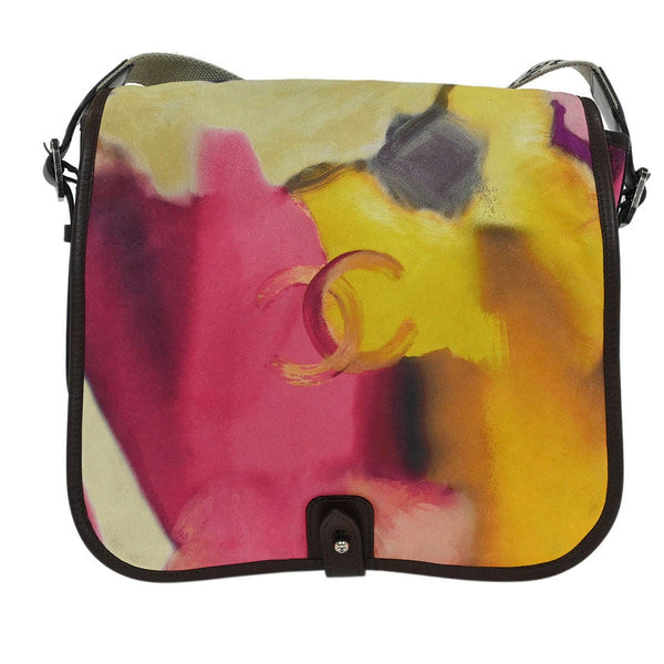 Chanel Flower Power Messenger Bag Multicolor Printed Nubuck - image 1
