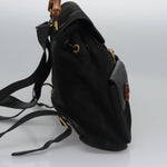Gucci Vintage Bamboo Backpack Suede and Leather - image 4