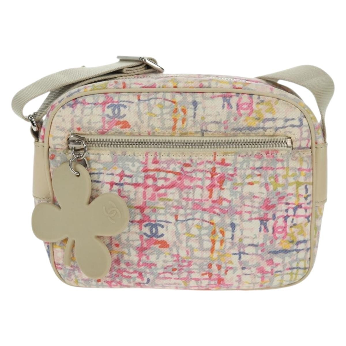 Chanel Vintage Clover Camera Bag Printed Canvas Small - image 1