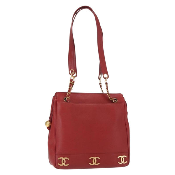 Chanel Vintage Metal CC Shoulder Bag Caviar Medium - image 1