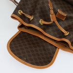 Celine Vintage Macadam Backpack Canvas and Leather - image 17