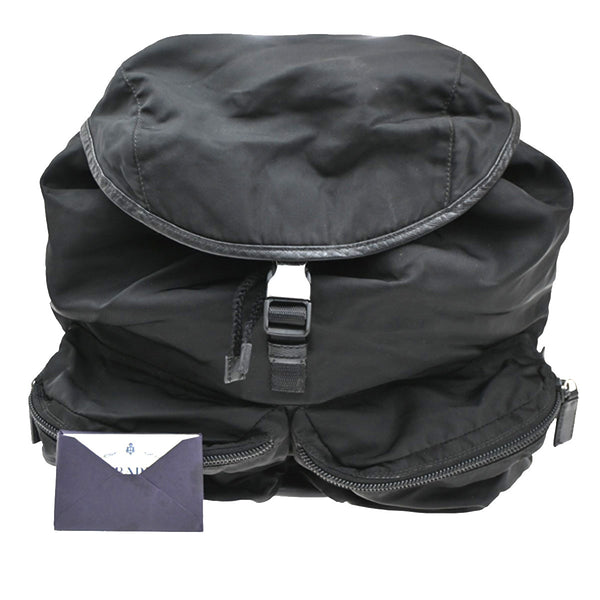 Prada Double Front Pocket Backpack Tessuto Medium - image 1