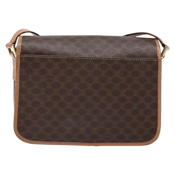 Celine Vintage Macadam Shoulder Bag Canvas Medium