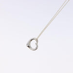 Tiffany & Co. Elsa Peretti Open Heart Pendant Necklace Sterling Silver 22mm - image 9