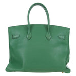 Hermes Birkin Handbag Green Togo with Gold Hardware 35 - image 2