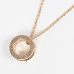 Bvlgari B.Zero1 Design Legend Zaha Hadid Pendant Necklace 18K Rose Gold with Ceramic - image 2