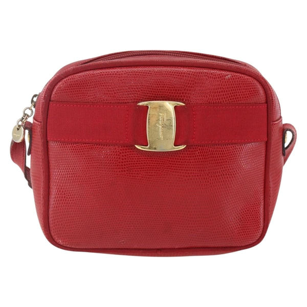 Salvatore Ferragamo Vara Bow camera Shoulder Bag Leather - image 1