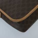 Celine Vintage Macadam Circle Logo Shoulder Bag Canvas and Leather - image 10