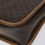 Celine Vintage Macadam Shoulder Bag Canvas and Leather - image 9