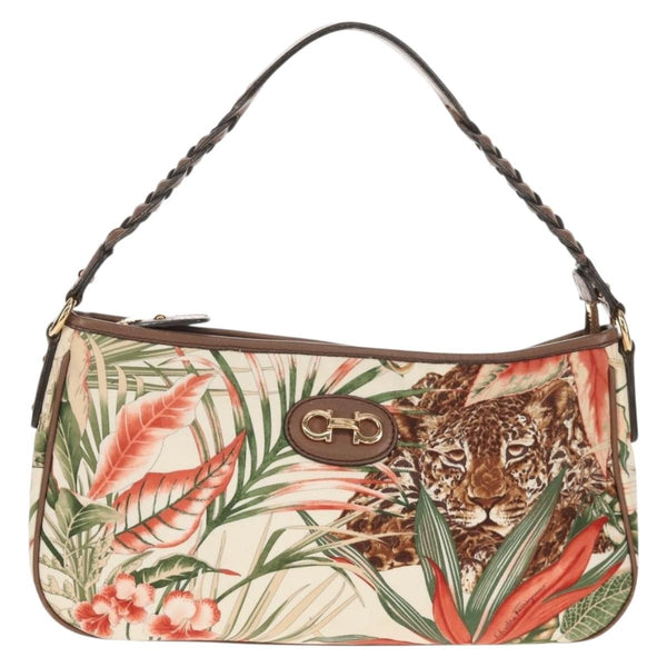 Salvatore Ferragamo Gancini Shoulder Bag Nylon - image 1