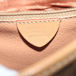 Celine Vintage Macadam Circle Logo Shoulder Bag Canvas and Leather - image 6