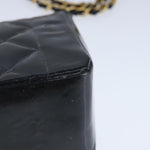 Chanel Vintage So Black Diana Flap Bag Quilted Patent Medium - image 10