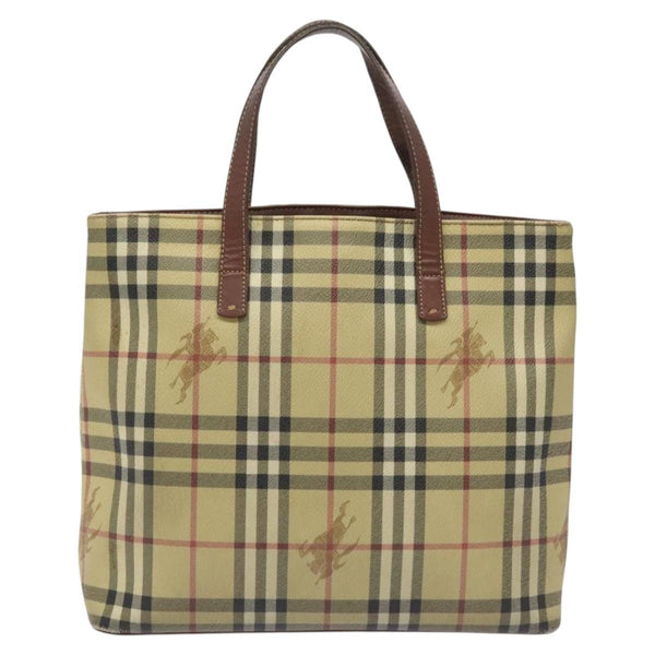 Burberry Top Handle Tote Haymarket Coated Canvas Medium - image 1